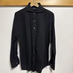 本人期 ANN DEMEULEMEESTER 長袖シャツ 黒 34サイズ - メルカリ