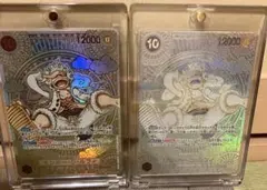 し*げ様 【美品】ワンピースカード　金、銀ニカルフィ　2枚セット