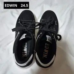 EDWIN 厚底スニーカー ブラック 24.5cmのサムネイル