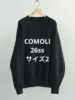comoli 26ss コットン ホッケーニット BLACK サイズ 3 - メルカリ