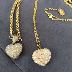 アクセサリー　ネックレス　ハート　2点セット　まとめ売り