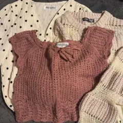 Y2K 韓国ガーリー ドット ウィッシュコア 古着セット