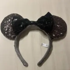 東京ディズニーリゾート ミニーカチューシャ　スパンコール　黒