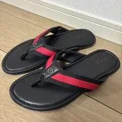 [新品未使用]Pedro ブラック/レッド サンダル