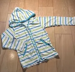 ストライプ フード付きラッシュガード　３歳４歳５歳