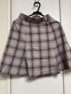 チェック柄プリーツスカート Sサイズ