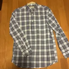 UNIQLO チェック柄コットン長袖シャツ XL