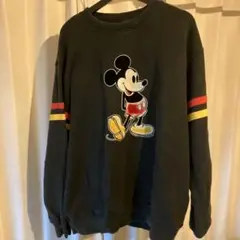 Disney ミッキーマウス スウェット 黒