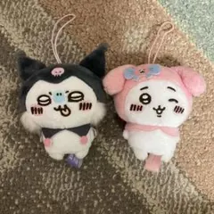 ちいかわ×サンリオ　マイメロディ　クロミ　ぬいぐるみ　マスコット　2個セット