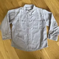 GLOBAL WORK 長袖シャツ 130サイズ 薄いグレー