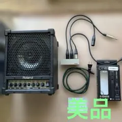 Roland AC-60 SHUREマイク、シールド、ギタースタンドセット美品