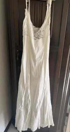 mercibeaucoup 刺繍 サロペット サルエル風 ロング丈 コレクション 
