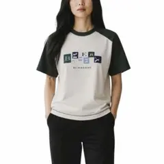 【美品】BURBERRY LONDON バーバリー　配色　ロゴTシャツのサムネイル