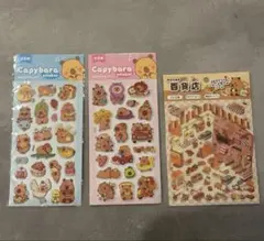 カピパラステッカー　3点セット