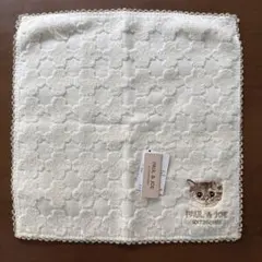 【新品 未使用】PAUL & JOE ポール&ジョー　タオルハンカチ 猫のサムネイル