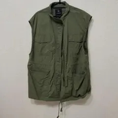 w closet カーキ　ベスト ノースリーブ　ジレ