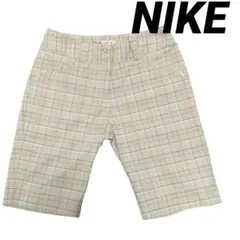 【美品】NIKE GOLFナイキゴルフ　レディース　ショートパンツ　チェック柄