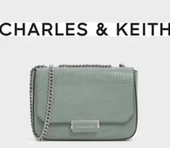 【チャールズアンドキース】クロックエフェクト ストラクチャードクロスボディバッグ