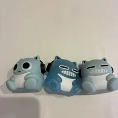 ヘッドホン猫 フィギュア 3種セット カプセルトイ