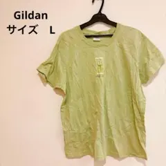 Gildan ライトグリーン Tシャツ L 半袖 シャツ 黄緑 ギルダン