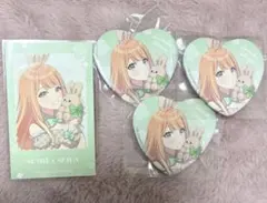 学園アイドルマスター GIGO ハート缶バッジ ミニフォトカード 紫雲清夏