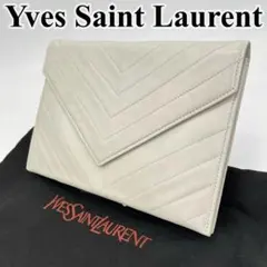 イヴサンローラン セカンドバッグ クラッチバッグ Vステッチ キルティング