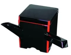 黒と赤の四角形小物入れ 6個セット