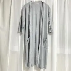 半袖ロングカーディガン　GLACIER グレー　Lサイズ