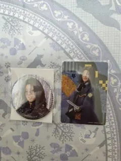 刀ミュ　南海太郎朝尊　缶バッジ　カード　目出度歌誉花舞　十周年祝賀祭