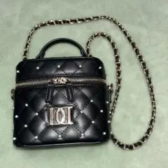 Darich ダーリッチ キルティングパールスクエアミニバッグ バニティバッグ