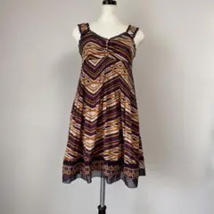 axes femms 幾何学模様 ノースリーブチュニック