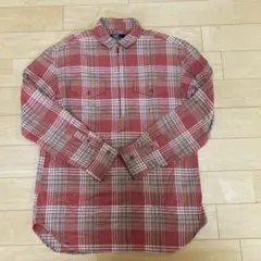 Polo by Ralph Lauren チェックシャツ　ハーフジップ　170