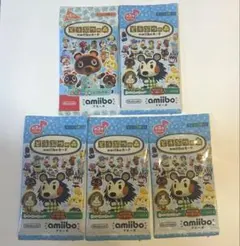 あつ森　どうぶつの森　amiiboカード　 第3弾　第５弾　5セット　新品未開封