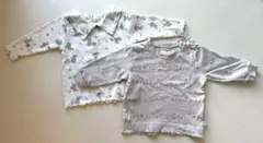 コトリ-サイズ80長袖Tシャツと薄手トレーナー2枚セット