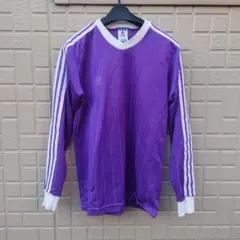adidas ゲームシャツ USA 長袖 パープル 80s 90s ヴィンテージ