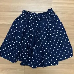 branshes ネイビー 水玉 スカパン　 140