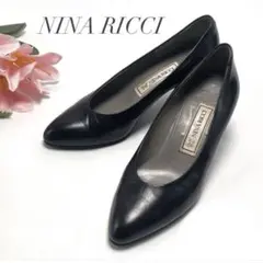 最終価格 NINA RICCI ニナリッチ パンプス ブラック フォーマルのサムネイル
