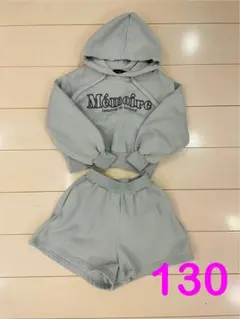LOVETOXIC ラブトキシック　パーカーハーフパンツセットアップ　130