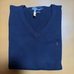 【美品】polo ネイビー　セーター　Lサイズ