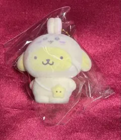 ちいかわ サンリオ シークレットフロッキーマスコットチャーム プリン うさぎ