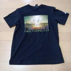 adidas グラフィックTシャツ Lサイズ ブラック