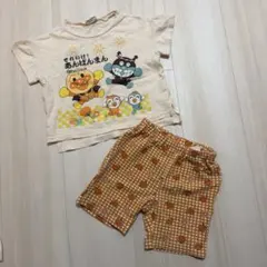 アンパンマン Tシャツとbreezeショートレギンスパンツセット90cm2点上下