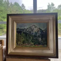 那須敏夫　油彩画 山の風景 那須敏夫 油彩画 山の風景 - メルカリ