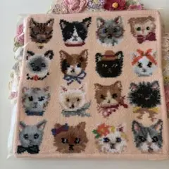 フェイラー❣️ラブラリープリティーキャッツ❣️タオルハンカチB品