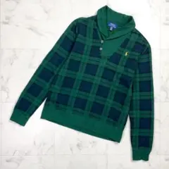ポロラルフローレン チェック柄スウェット ポニー刺繍 170*PD2076