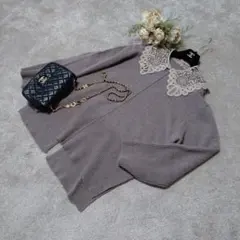 ゆかり様専用❤️Mila Owen❤️のレース襟付きニット