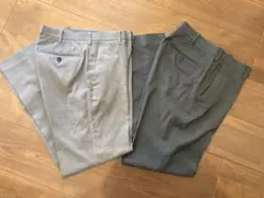 感動パンツ　ユニクロ　グレー　ダークグレー2本セット 79 76