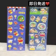 クレヨンしんちゃん ぷっくりシール 立体シール 2枚セット 正規品①