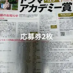月刊ザテレビジョン5月号　ドラマアカデミー賞　応募券2枚