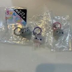 ぷくぷくあわわちゃん　ころんとクリアめじるしチャーム　3点セット